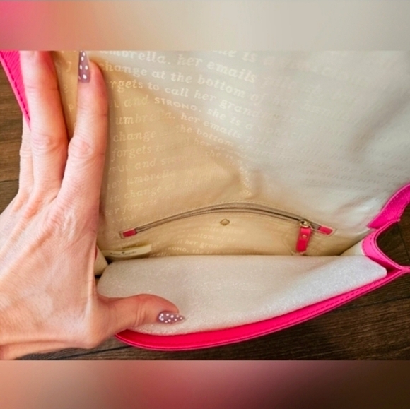 💕Kate Spade STORYBOOK Lining LOVE Clutch NWOT - Picture 7 of 16